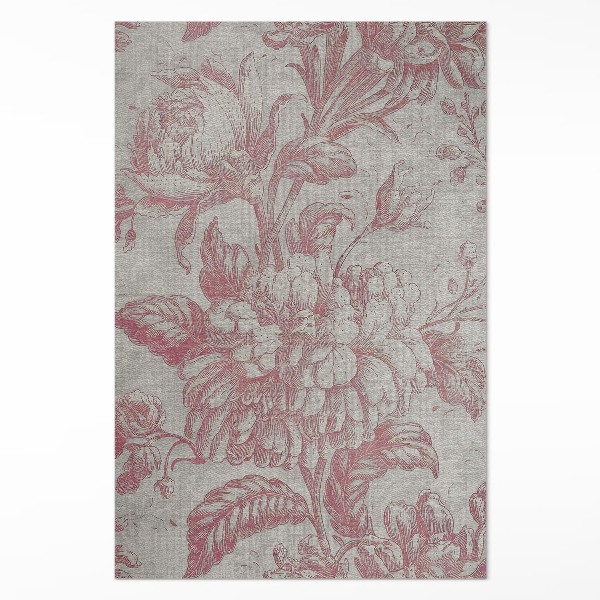 Tapis vinyle Motif floral vieilli vintage