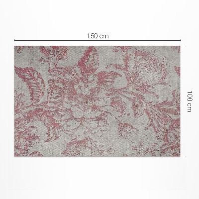 Tapis vinyle Motif floral vieilli vintage