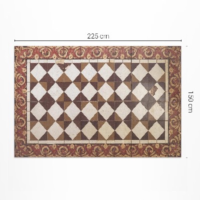 Tapis vinyle rectangulaire Carreaux de mosaïque vintage