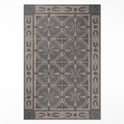 Tapis vinyle Ornement géométrique rustique