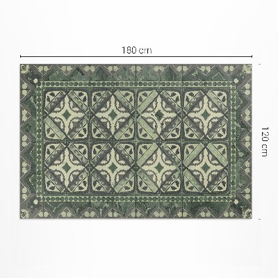 Tapis vinyle rectangulaire Disposition géométrique symétrique