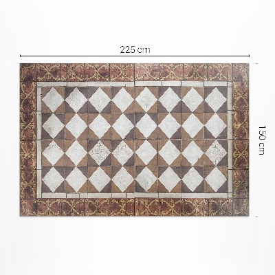 Tapis vinyle rectangulaire Carreaux Art Déco