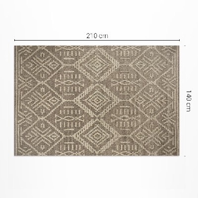 Tapis vinyle rectangulaire Inspirations rétro dans le style aztèque