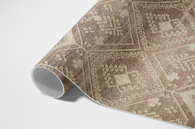 Tapis vinyle rectangulaire Inspirations anciennes dans les motifs aztèques