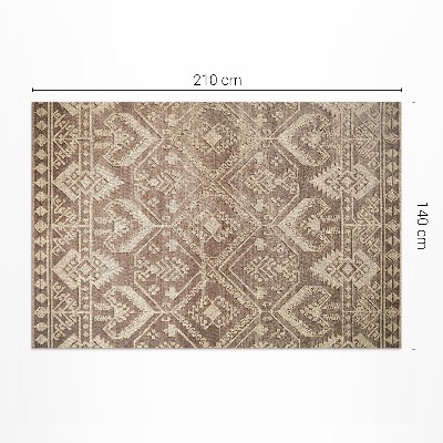 Tapis vinyle rectangulaire Inspirations anciennes dans les motifs aztèques