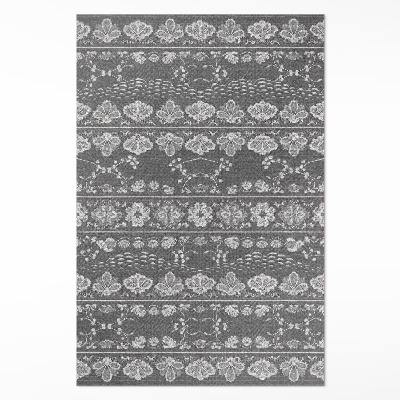 Tapis vinyle rectangulaire Scènes de jardin aux motifs floraux