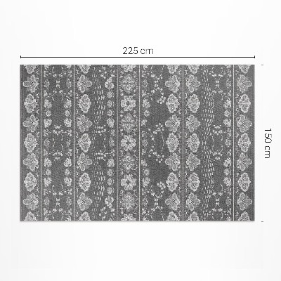 Tapis vinyle rectangulaire Scènes de jardin aux motifs floraux