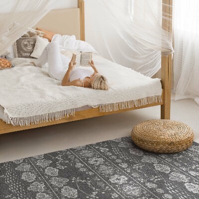 Tapis vinyle rectangulaire Scènes de jardin aux motifs floraux