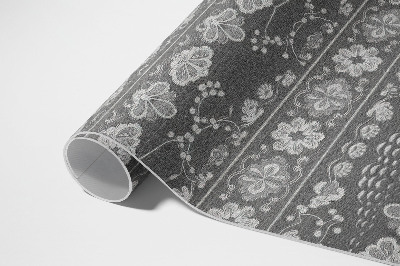 Tapis vinyle rectangulaire Scènes de jardin aux motifs floraux