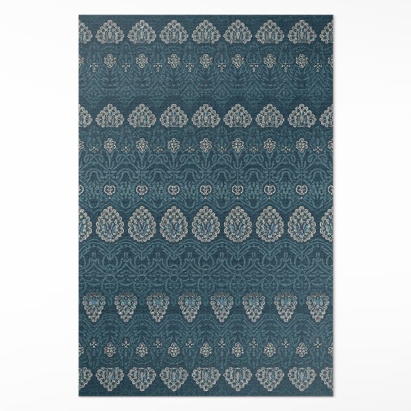 Tapis vinyle rectangulaire L'esthétique aztèque dans des motifs rétro