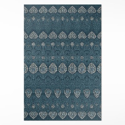 Tapis vinyle rectangulaire L'esthétique aztèque dans des motifs rétro