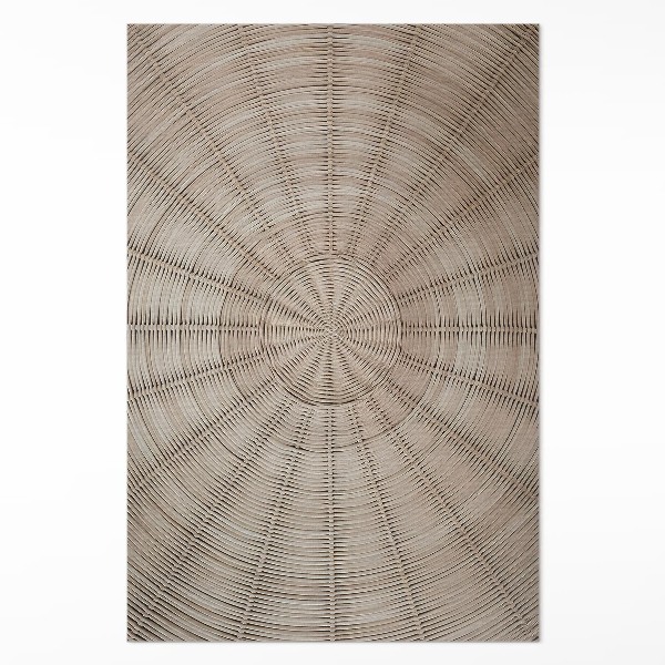 Tapis vinyle rectangulaire Tissage en osier