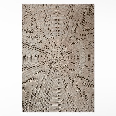 Tapis vinyle rectangulaire Tissage en osier