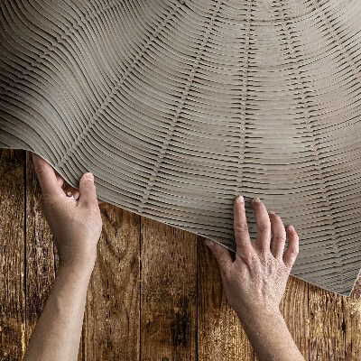 Tapis vinyle rectangulaire Tissage en osier