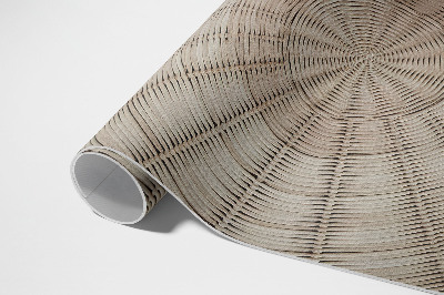 Tapis vinyle rectangulaire Tissage en osier