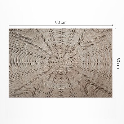 Tapis vinyle rectangulaire Tissage en osier