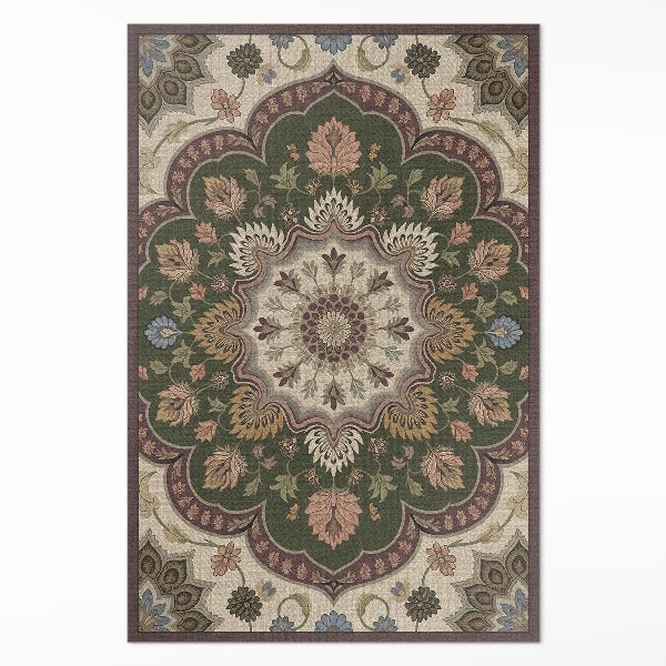 Tapis vinyle rectangulaire Fleurs Art Nouveau