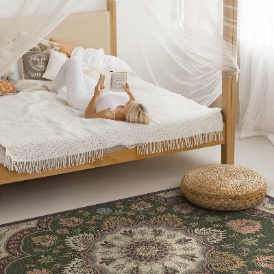 Tapis vinyle rectangulaire Fleurs Art Nouveau