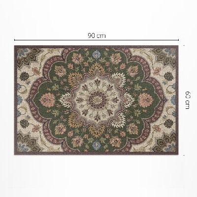 Tapis vinyle rectangulaire Fleurs Art Nouveau