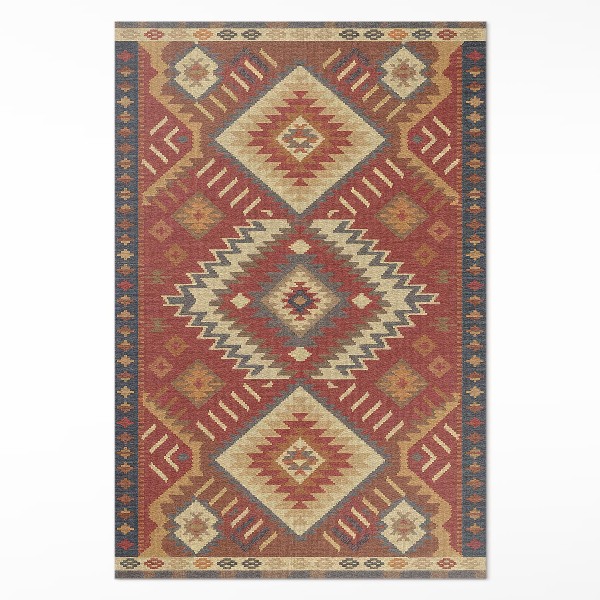 Tapis vinyle Harmonie des figures géométriques aztèques