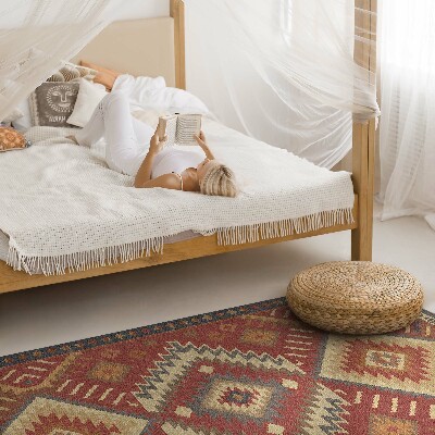 Tapis vinyle Harmonie des figures géométriques aztèques