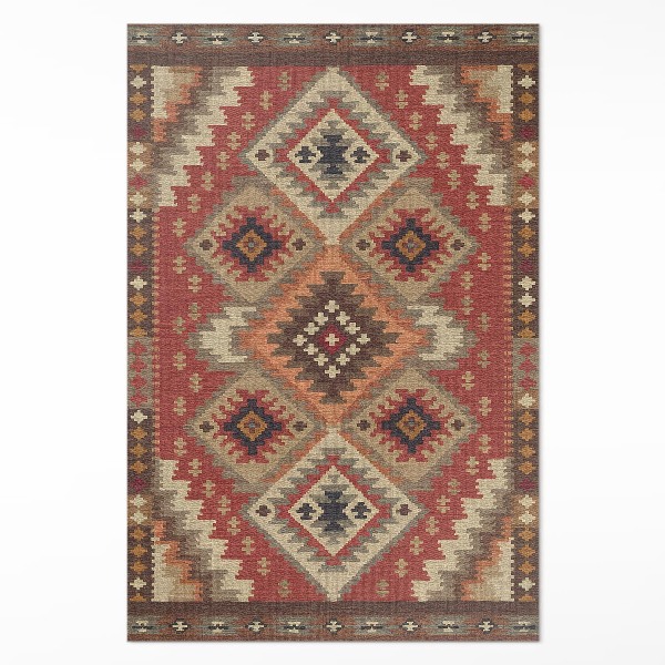 Tapis vinyle rectangulaire La précision géométrique de l'art aztèque