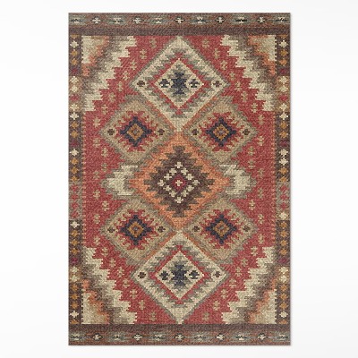 Tapis vinyle rectangulaire La précision géométrique de l'art aztèque