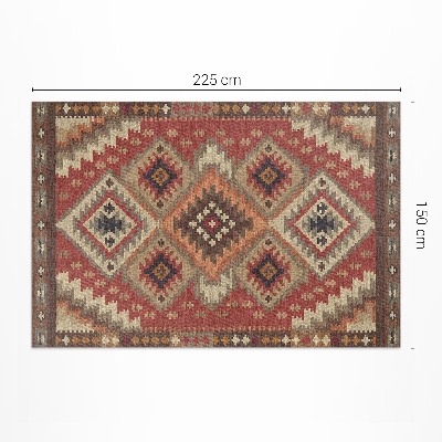 Tapis vinyle rectangulaire La précision géométrique de l'art aztèque