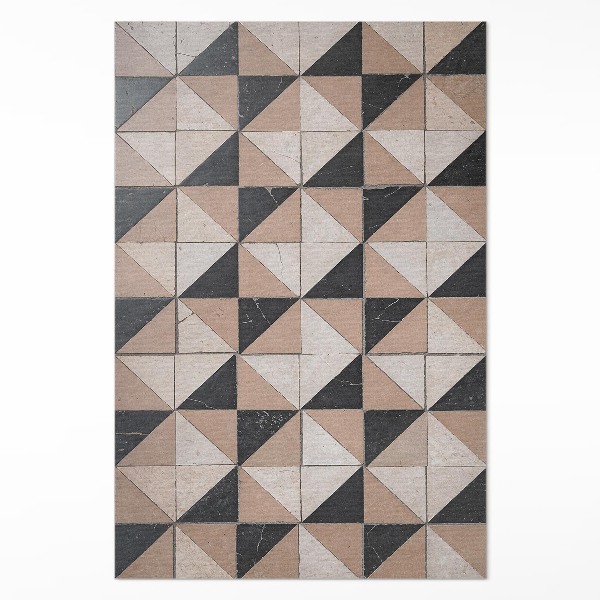 Tapis vinyle rectangulaire Mosaïque traditionnelle d'un ancien immeuble