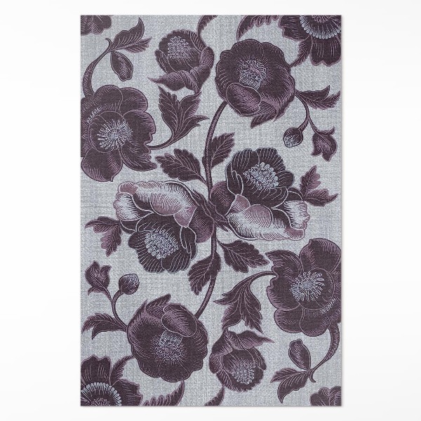Tapis vinyle rectangulaire Fleurs vintage subtiles
