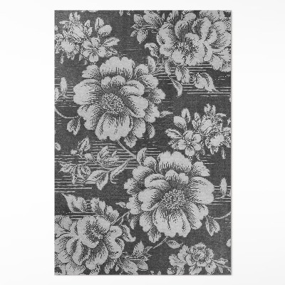 Tapis vinyle rectangulaire Des accents floraux subtils