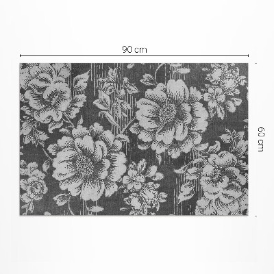 Tapis vinyle rectangulaire Des accents floraux subtils