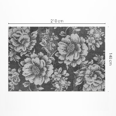 Tapis vinyle rectangulaire Des accents floraux subtils