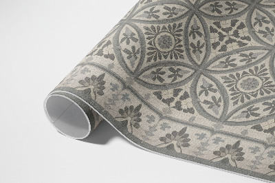 Tapis vinyle rectangulaire Une composition de carreaux élégants