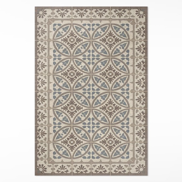 Tapis vinyle rectangulaire Composition géométrique bohème