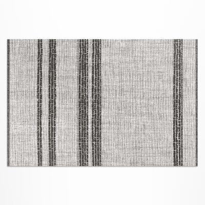 Tapis vinyle d’extérieur Tissu imitation bohème doublé gris