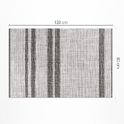 Tapis vinyle d’extérieur Tissu imitation bohème doublé gris