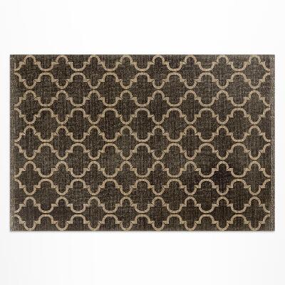 Tapis vinyle d’extérieur Tissu imitation arabesque orientale