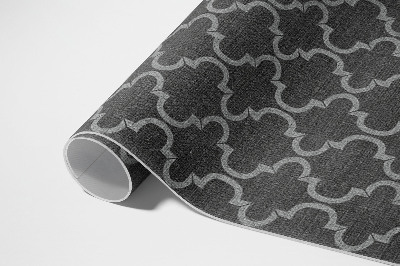 Tapis vinyle d’extérieur Tissu imitation élégant à motifs orientaux