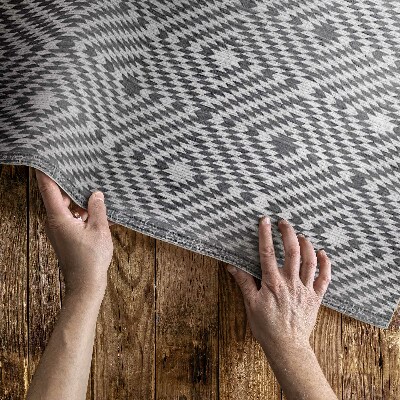 Tapis vinyle d’extérieur Tissu imitation motif géométrique turc