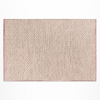 Tapis vinyle d’extérieur Tissu imitation motif oriental rose