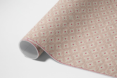 Tapis vinyle d’extérieur Tissu imitation motif oriental rose