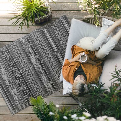 Tapis vinyle d’extérieur Tissu imitation petits losanges