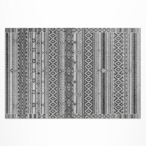 Tapis vinyle d’extérieur Tissu imitation losange géométrique