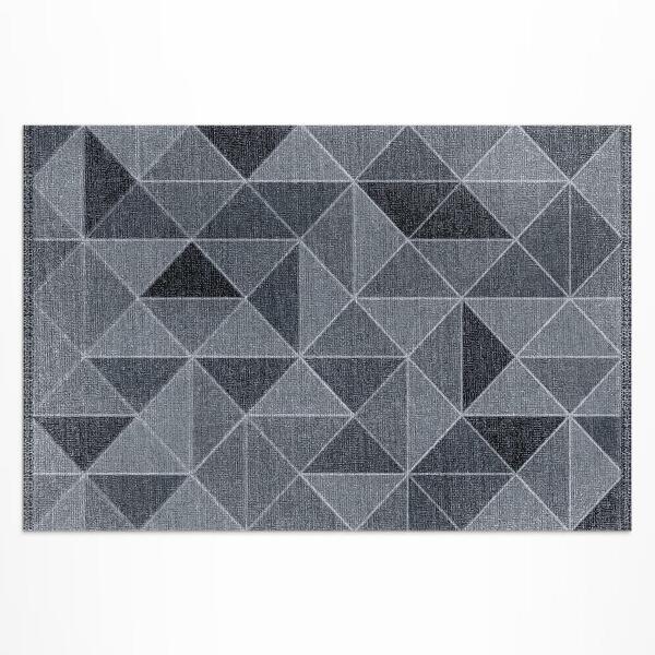 Tapis vinyle d’extérieur Tissu imitation abstraction géométrique