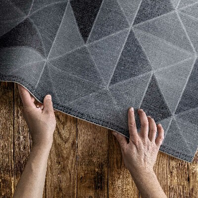 Tapis vinyle d’extérieur Tissu imitation abstraction géométrique