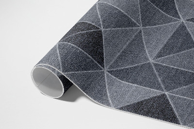 Tapis vinyle d’extérieur Tissu imitation abstraction géométrique