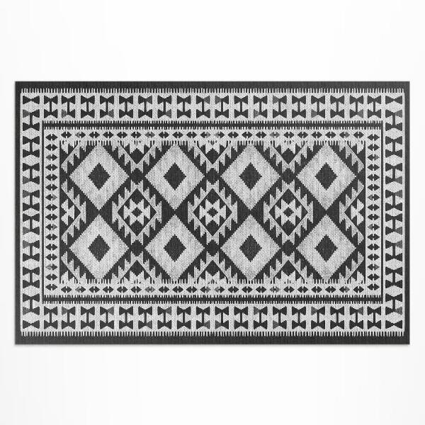 Tapis vinyle d’extérieur Tissu imitation motif rétro vintage