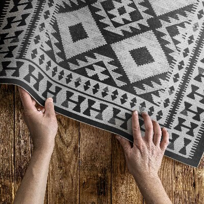 Tapis vinyle d’extérieur Tissu imitation motif rétro vintage