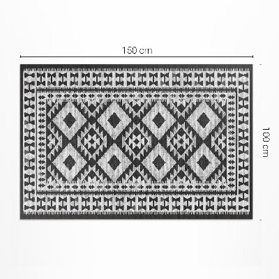 Tapis vinyle d’extérieur Tissu imitation motif rétro vintage